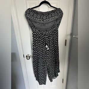 Boho wide leg jumpsuit